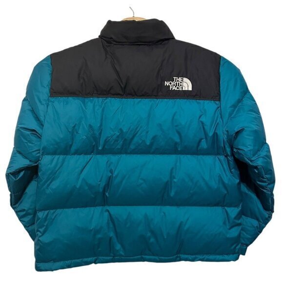THE NORTH FACE 1996 Retro Nuptse 700 Harbor Blue Insulated Jacket Women 1X NWOT - Picture 2 of 14